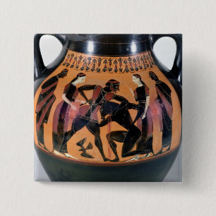 Theseus som slåss Minotauren Knapp