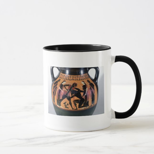 Theseus som slåss Minotauren Mugg (Höger)