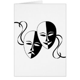 Thespian Masks Hälsningskort