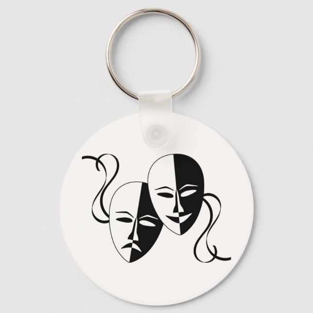 Thespian Masks Nyckelring (Framsida)