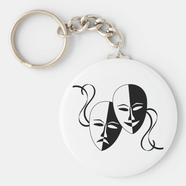 Thespian Masks Nyckelring (Framsidan)