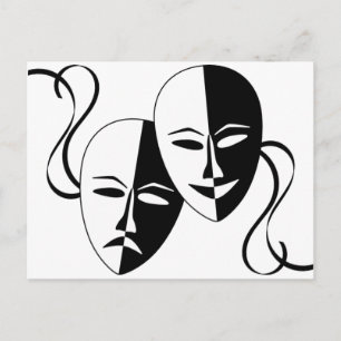 Thespian Masks Vykort