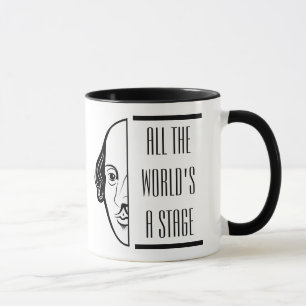 Thespian Shakespeare citerar hela världens steg Mugg