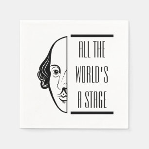 Thespian Shakespeare citerar hela världens steg Pappersservett