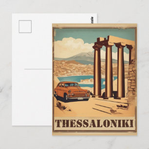 Thessaloniki stad, Grekland yrke souvenir Vykort