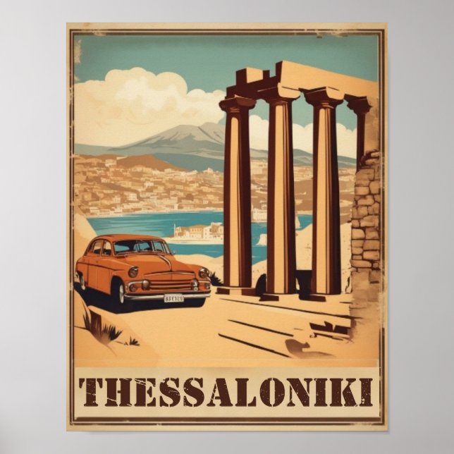 Thessaloniki stad, Greklands kejsare Poster (Framsidan)