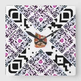 #thesurfingmermaid_Florida Fyrkantig Klocka