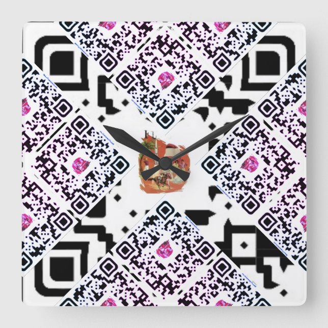 #thesurfingmermaid_Florida Fyrkantig Klocka (Framsida)