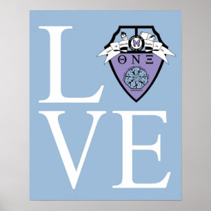 Theta Nu Xi KÄRLEK Poster