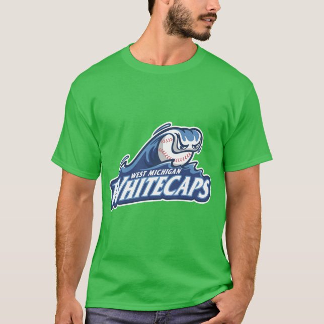 TheWestMichiganWhitecaps logotyp T Shirt (Framsida)