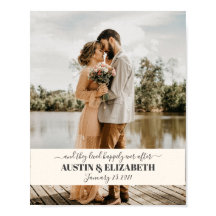 They lived happily ever after wedding signage