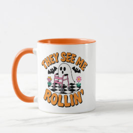 They See Me Rollin' Funny Ghost Walker Citat Mugg