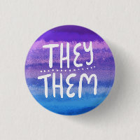 THEY/THEM Pronounars färglös vattenfärg för handsk