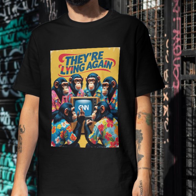 They're Lying Again Tee Fake News Anti War (Skapare uppladdad)