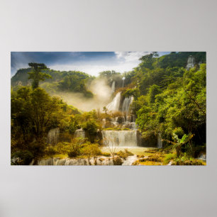 Thi Lor Su vattenfall Thailand Poster