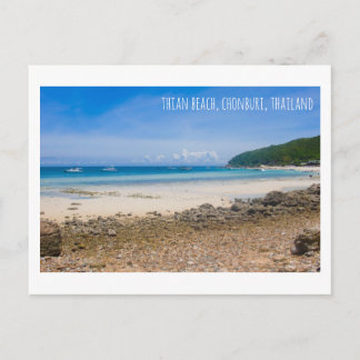 Thian strand Thailand turistattraktion vykort