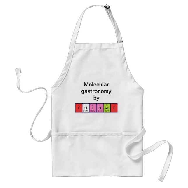 Thibaut Periodisk bord namn apron Förkläde (Framsidan)