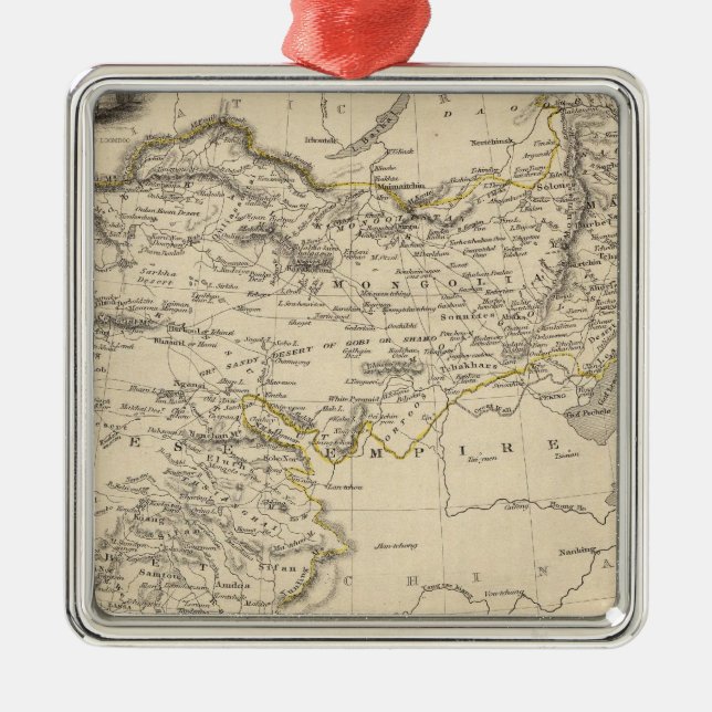 Thibet, Mongoliet och Mandchouria Julgransprydnad Metall (Framsidan)