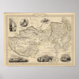 Thibet, Mongoliet och Mandchouria Poster