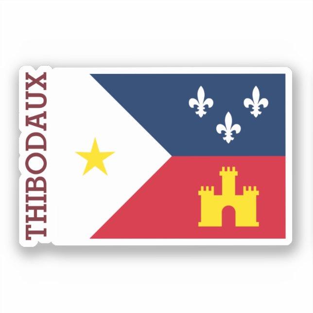 Thibodaux, Louisiana Klistermärken (Framsida)