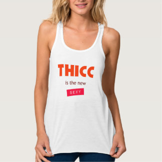 Thicc är New Sexy Linne Med Racerback