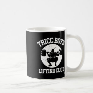 Thicc Boys Lyftande Klubb Funny Gym Manar Squat Bo Kaffemugg