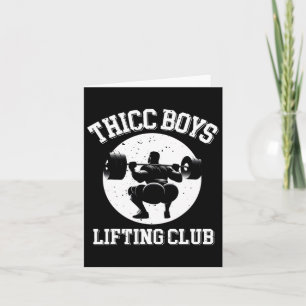 Thicc Boys Lyftande Klubb Funny Gym Manar Squat Bo Kort