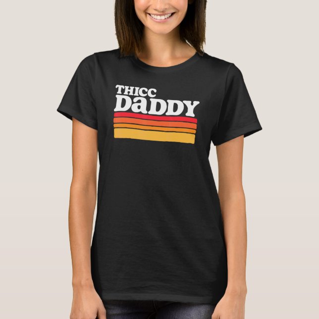 Thicc pappa Retro Big Boy T Shirt (Framsida)