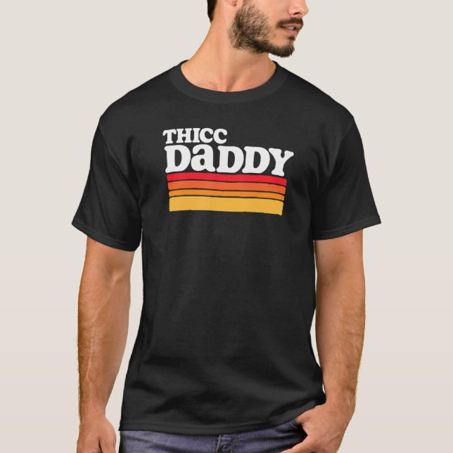 Thicc pappa Retro Big Boy T Shirt (Framsida)