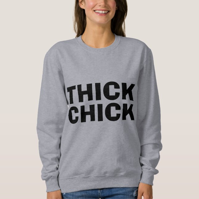 THICK-CHICK, KURVY BBW T-shirts & sweatshirts (Framsida)