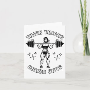 Thick Thighs Crush Killars Funny Gym Workout Bodyb Kort