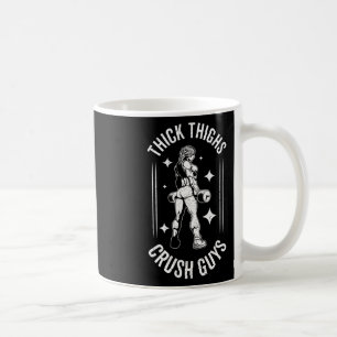Thick Thighs Crush KillGym Workout Fitness Bodybu Kaffemugg