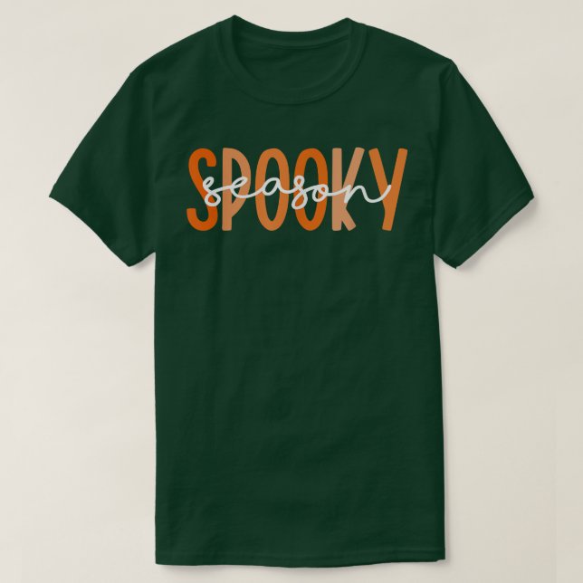Thick Thighs Spooky Vibes Halloween Costume Spooky T Shirt (Design framsida)
