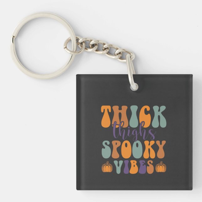 Thick Thigs Spooky Vibes-Halloween-Pumpkin-Funny (Framsidan)