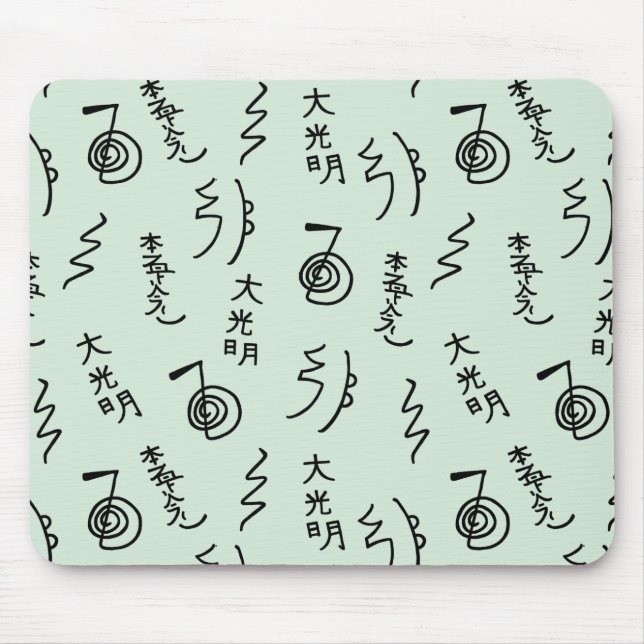 Thicker Reiki Symbols Mönster - Reiki Healing Musmatta (Framsidan)