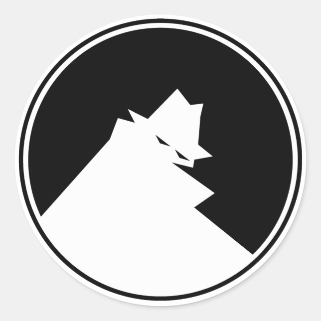 THIEF NEGATIV RUNT KLISTERMÄRKE (Framsida)