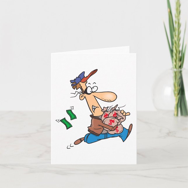 Thief Stealing Money Kort (Skapare uppladdad)