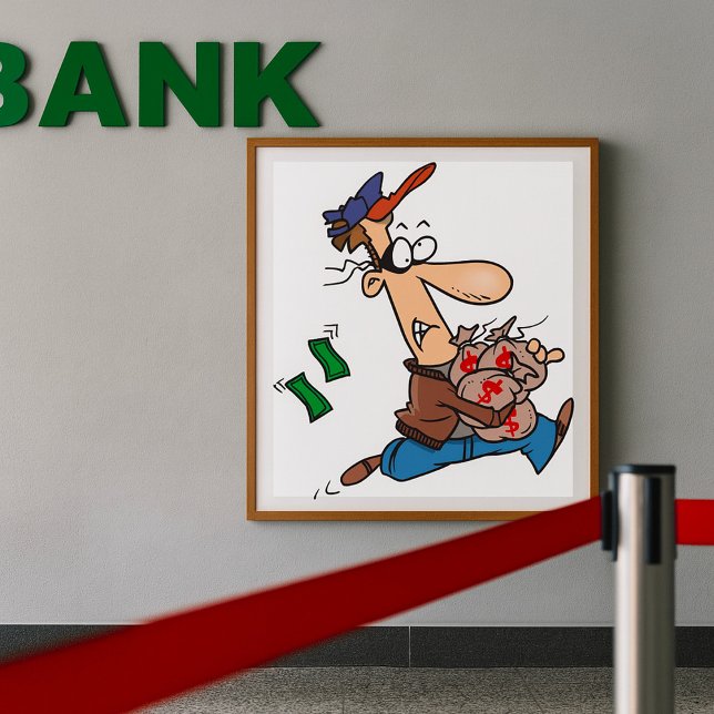 Thief Stealing Money Poster (Skapare uppladdad)