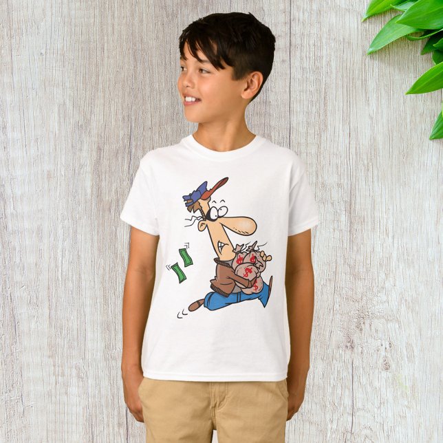 Thief Stealing Money T Shirt (Skapare uppladdad)