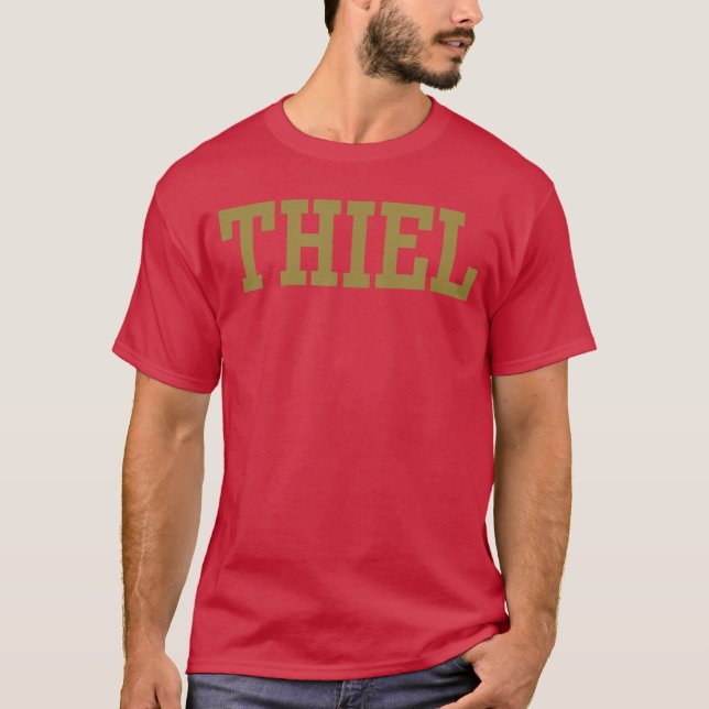 Thiel College Kläder Sport Fan vänner T Shirt (Framsida)