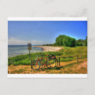 Thiessow-stranden på ön Ruegen Vykort