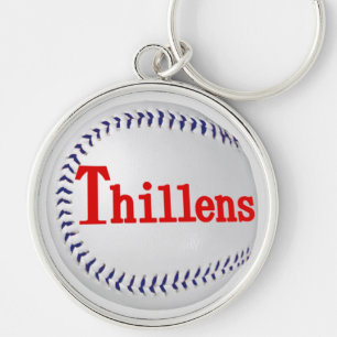 Thillens Stadium, Chicago, Illinois Rund Silverfärgad Nyckelring