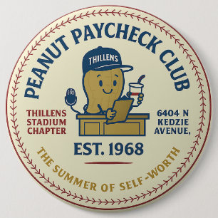 Thillens Stadium Peanut Paycheck Klubb '68 Chicago Knapp
