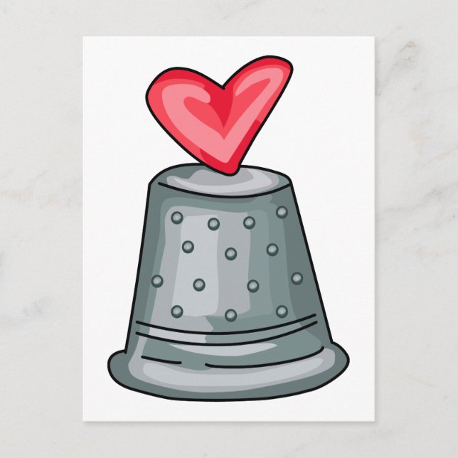 Thimble Heart Vykort (Framsida)