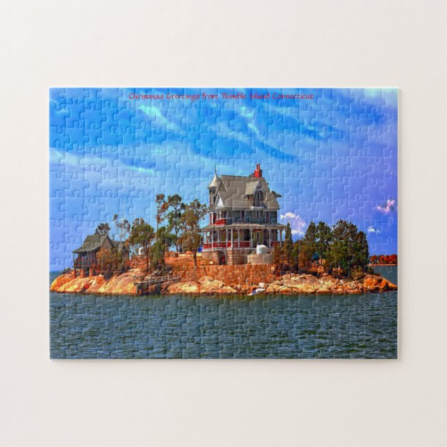 Thimble Island Connecticut. Pussel (Horisontell)