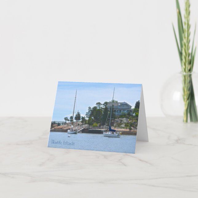 Thimble Island Notecard Kort (Framsida)