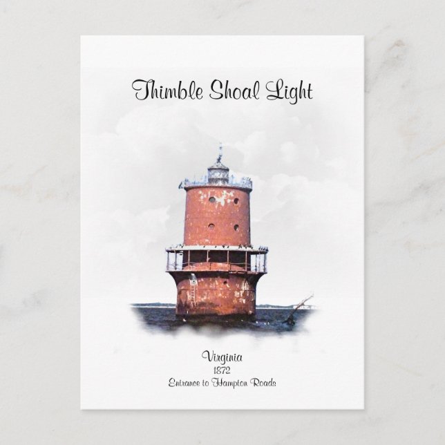 THIMBLE SHOAL LIGHT VYKORT (Framsida)