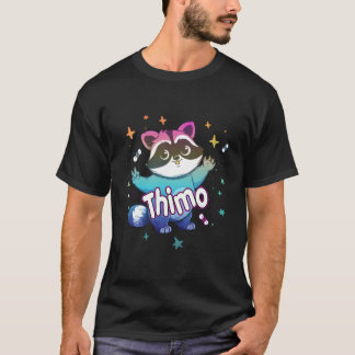 Thimo Name With Raccoon T Shirt
