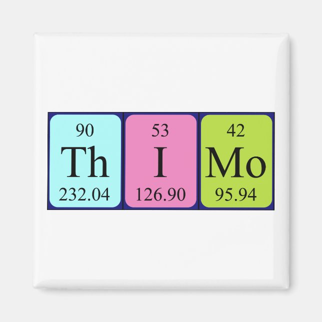 Thimo Perio bord namn magnet (Framsidan)