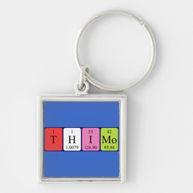 Thimo Periodisk nyckelring bord namn (Framsidan)